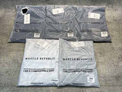 Five Muscle Republic t-shirts size XXXL