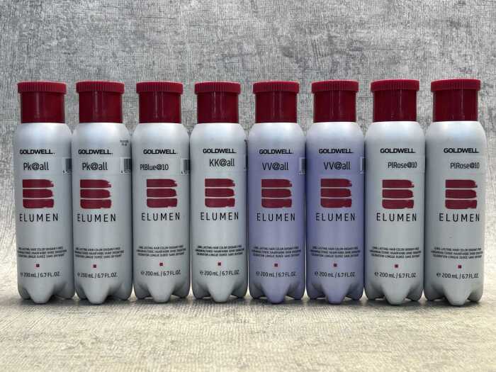 Group of Goldwell Elumen hair colour