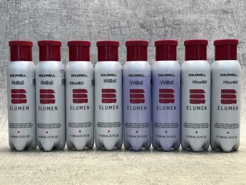 Group of Goldwell Elumen hair colour