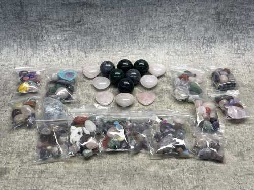 Group of crystals & gemstones