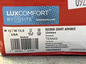 Reebok Court Advance size US 12 Men's - 5