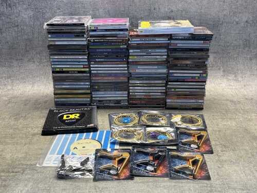 Group of CD's & music accessories