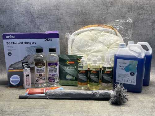 Group of cleaning products