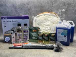 Group of cleaning products