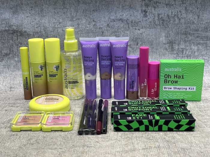 Group of Australis beauty products