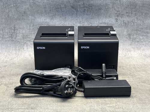 Two Epson POS receipt machines
