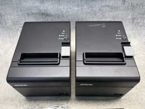 Two Epson POS receipt machines - 2