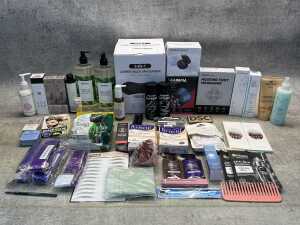 Group of beauty products