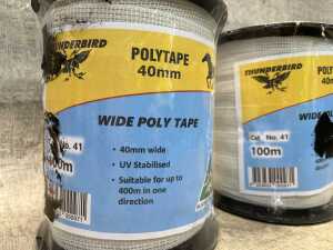 Two rolls of Thunderbird Polytape 40mm - 2