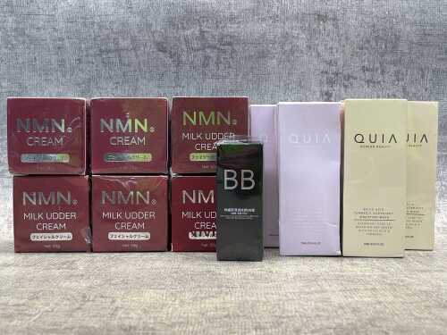 Group of beauty products