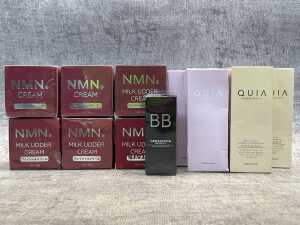 Group of beauty products