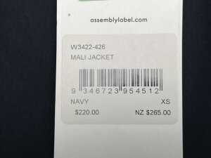 Assembly Label Mali Jacket size XS - 4