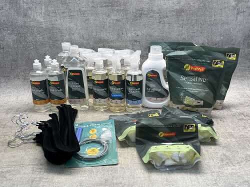 Group of mostly Bosisto's cleaning products