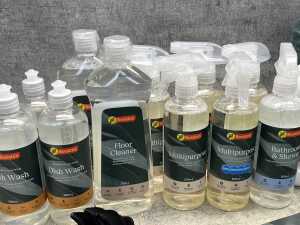 Group of mostly Bosisto's cleaning products - 2