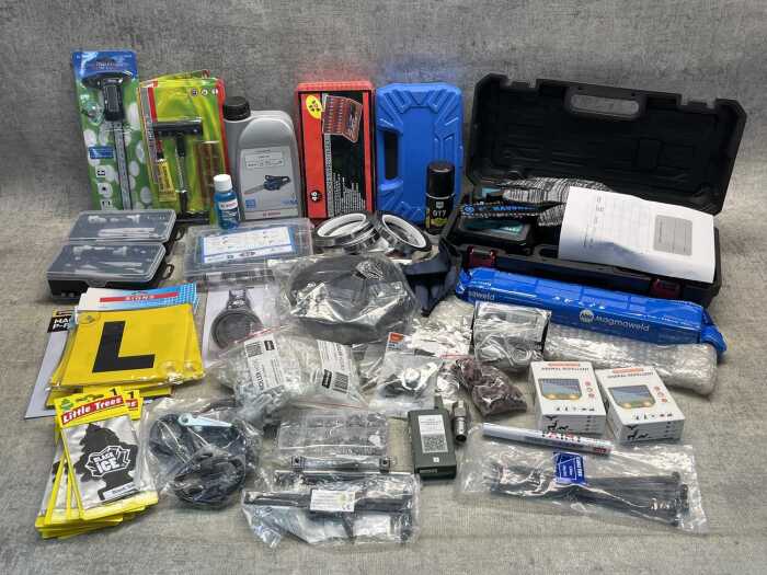 Group of garage products