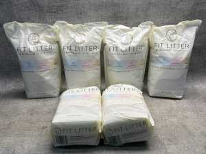 Six packs of Fit Litter cat litter