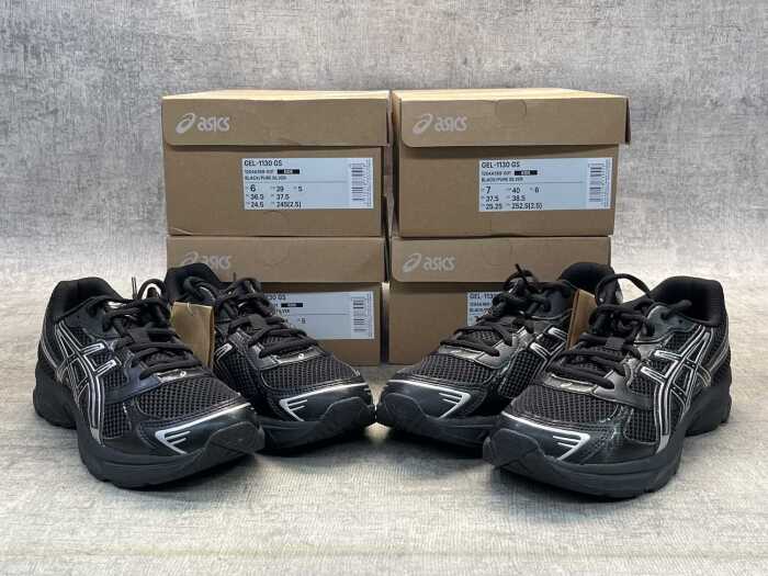 Four pairs of Asics Gel-1130 GS sizes US 6 & 7 Kids