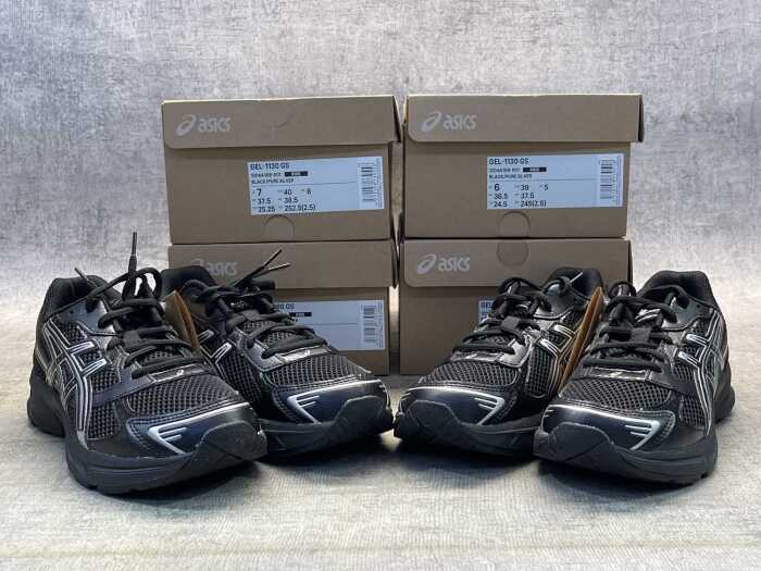 Four pairs of Asics Gel-1130 GS sizes US 5, 6 & 7 Kids