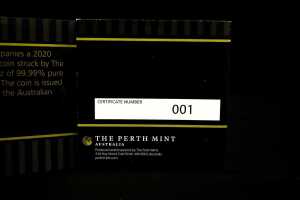 Kangaroo 2020 $25 0.999 gold proof coin, 1/4 ounce - 4