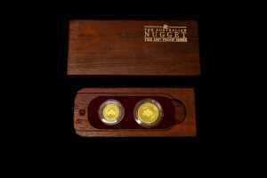 The Australian Nugget 1987 two 0.999 gold coin proof set totalling $40 and 0.35 ounce - 3