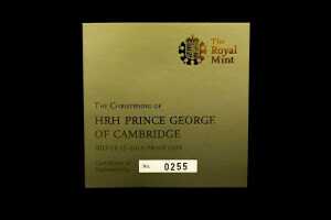 The Christening of HRH Prince George of Cambridge 2013 UK &pound;5 0.9167 gold proof coin, - 4