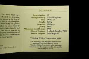 The Christening of HRH Prince George of Cambridge 2013 UK &pound;5 0.9167 gold proof coin, - 5