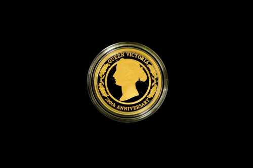 Queen Victoria 200th Anniversary 2019 $25 0.999 gold proof coin, 1/4 ounce