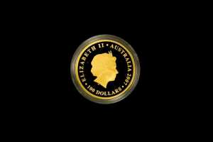 Queen Elizabeth II & The Duke of Edinburgh Diamond Wedding Anniversary 2007 $100 gold proof coin - 2