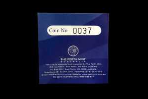 Queen Elizabeth II & The Duke of Edinburgh Diamond Wedding Anniversary 2007 $100 gold proof coin - 4