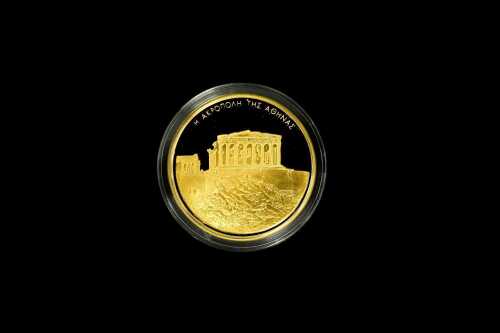 Athens Olympics 2004 &euro;100 0.999 gold proof coin, 10 grams