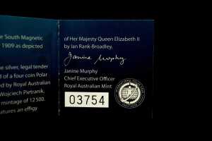 Arctic Explorers International Polar Year 2009 $5 silver gold plated proof coin, 36.31g - 4