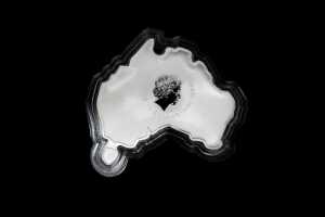 Australian Map Shaped Wedge-Tailed Eagle 2015 $1 silver coin, 1oz - 2