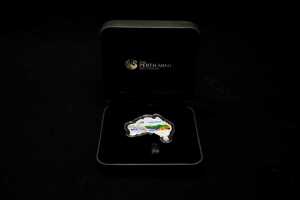 Australian Map Shaped Wedge-Tailed Eagle 2015 $1 silver coin, 1oz - 3