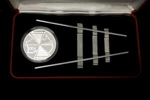 Adelaide to Darwin Railway 2004 $5 silver proof coin, 1oz - 3