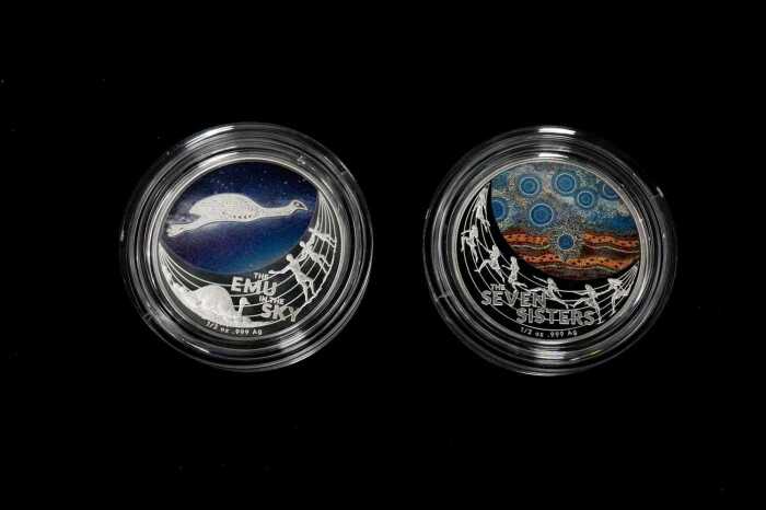 Two Star Dreaming 2020 $1 coloured fine silver uncirculated coins totalling 1oz