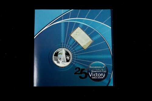 25th Anniversary of Australia II America's Cup Victory 2008 $1 silver proof coin, 1oz
