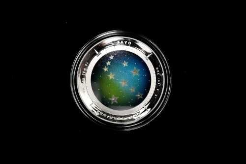 Pavo Southern Sky 2013 $5 silver proof colour printed domed coin, 1oz