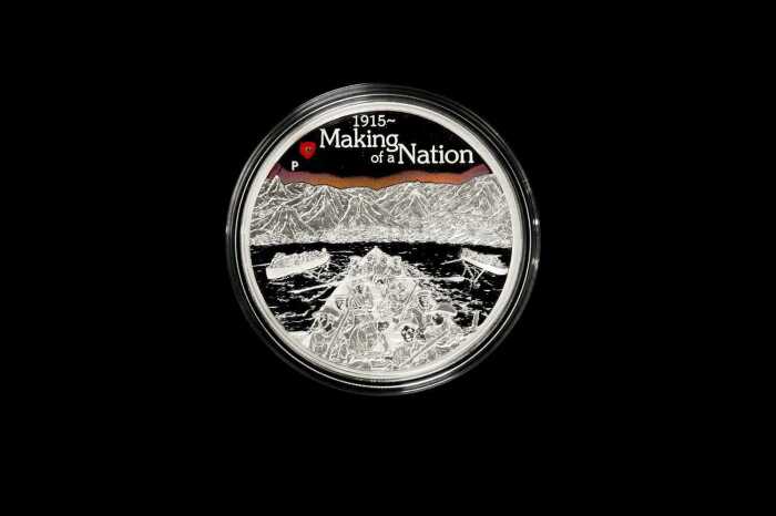 The ANZAC Spirit 100th Anniversary 2015 $1 silver proof coin, 1oz