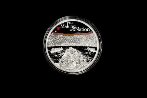 The ANZAC Spirit 100th Anniversary 2015 $1 silver proof coin, 1oz