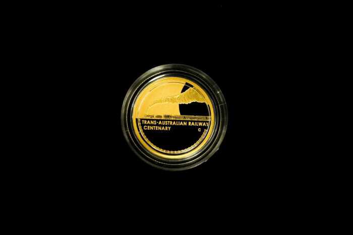 Centenary of the Trans-Australian Railway 2017 $10 'C' Mintmark 0.999 gold proof coin, 1/10 ounce