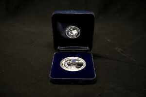 Humpback Whale Australian Antarctic Territory 2008 $1 silver proof coin, 1oz - 3