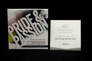 Pride & Passion 2017 50c fine silver proof coin, 18.24g - 5