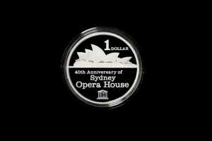 Sydney Opera House 40th Anniversary 2013 $1 silver proof coin, 1oz