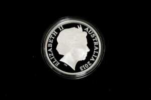 Sydney Opera House 40th Anniversary 2013 $1 silver proof coin, 1oz - 2
