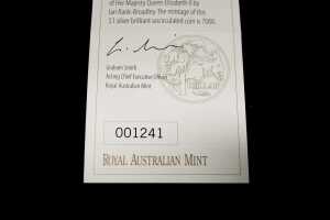 Kangaroo at Sunset F15 Privy Mark 2010 $1 silver brilliant uncirculated coin, 1oz - 4