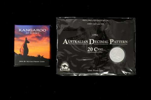 Two silver proof coins