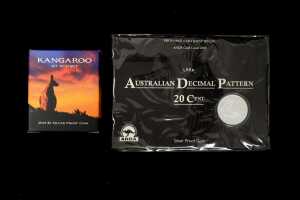 Two silver proof coins