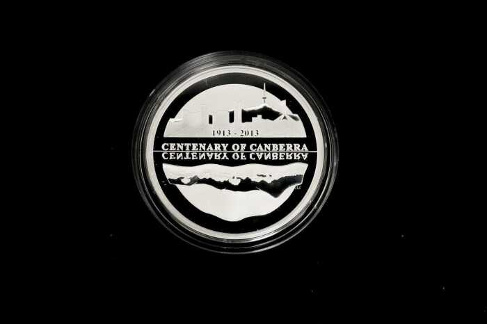 Centenary of Canberra 2013 $5 fine silver proof coin, 36.31g