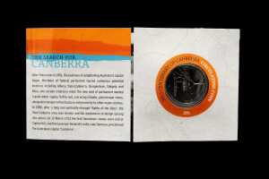 Centenary of Canberra 2013 $5 fine silver proof coin, 36.31g - 5