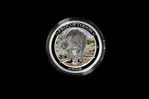 Procoptodon Megafauna 2013 $1 silver proof coin, 1oz